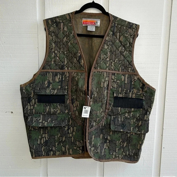 Men’s Vintage Deadstock Winchester Conceal Hunting Shooting Camo Vest - Picture 2 of 14